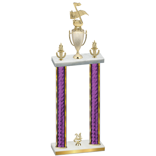 Double Purple Glacier Year Music Trophy
