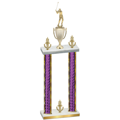 Double Purple Glacier Victory Golf Trophy