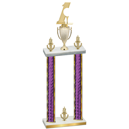 Double Purple Glacier Victory Golf Trophy