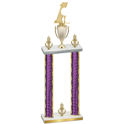 Double Purple Glacier Victory Golf Trophy