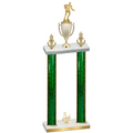 Double Green Glacier Third Place Rugby Trophy