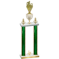 Double Green Glacier Third Place Rugby Trophy