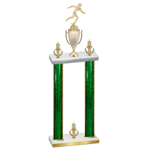 Double Green Glacier Victory Running Trophy