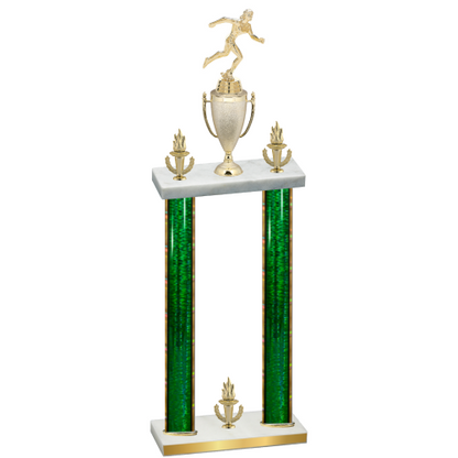 Double Green Glacier Victory Running Trophy
