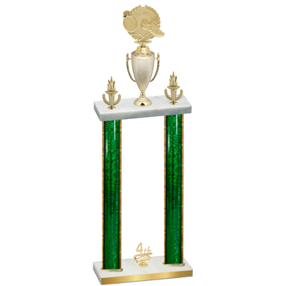 Double Green Glacier Fourth Place Running Trophy