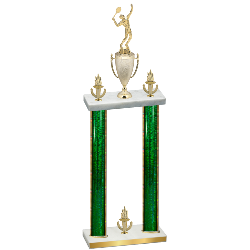 Double Green Glacier Victory Tennis Trophy