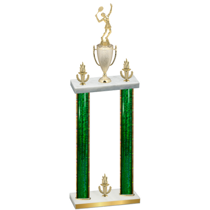 Double Green Glacier Victory Tennis Trophy