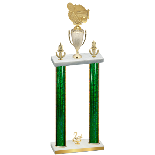 Double Green Glacier Second Place Tennis Trophy