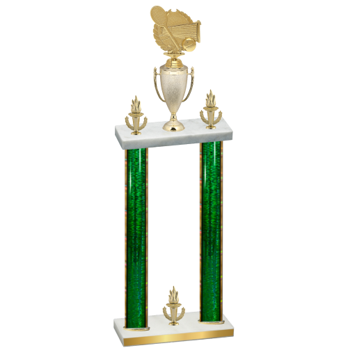 Double Green Glacier Victory Tennis Trophy