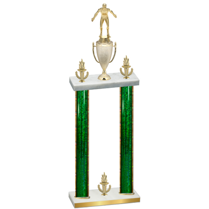 Double Green Glacier Victory Wrestling Trophy