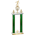Double Green Glacier Fourth Place Bowling Trophy
