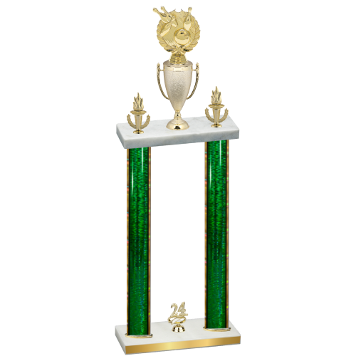 Double Green Glacier Year Bowling Trophy