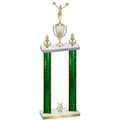 Double Green Glacier Year Cheerleading Trophy