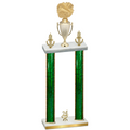 Double Green Glacier Year Cheerleading Trophy