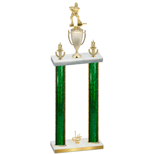 Double Green Glacier First Place Hockey Trophy