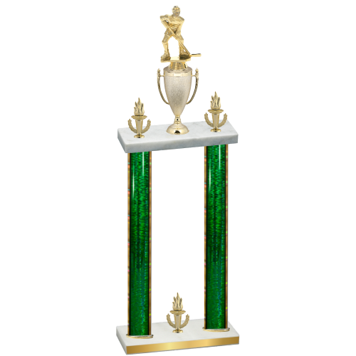 Double Green Glacier Victory Hockey Trophy