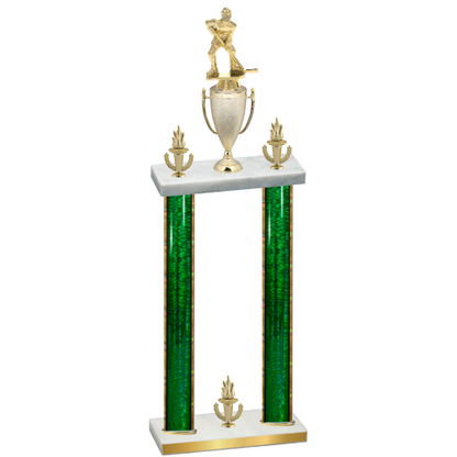 Double Green Glacier Victory Hockey Trophy