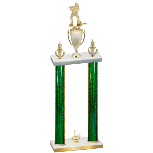 Double Green Glacier First Place Hockey Trophy