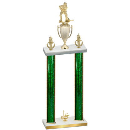 Double Green Glacier First Place Hockey Trophy