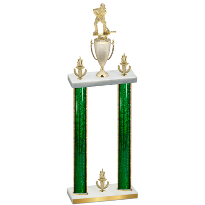 Double Green Glacier Victory Hockey Trophy