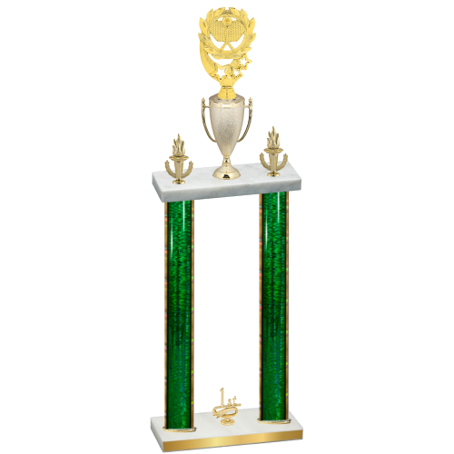 Double Green Glacier First Place Pickleball Trophy