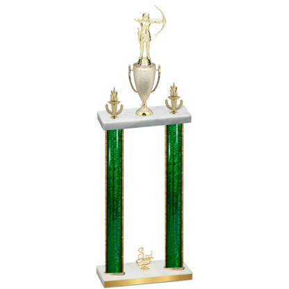 Double Green Glacier Third Place Archery Trophy