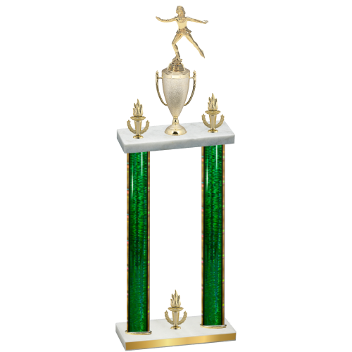 Double Green Glacier Victory Skater Trophy