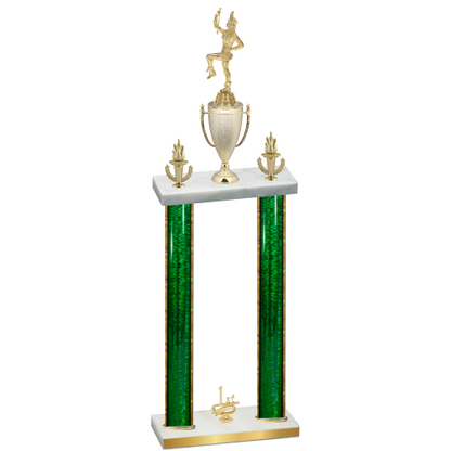 Double Green Glacier First Place Majorette Trophy