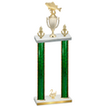 Double Green Glacier Second Place Fishing Trophy