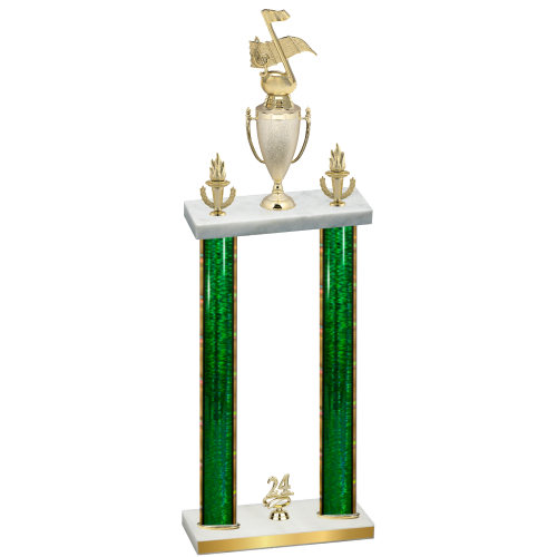 Double Green Glacier Year Music Trophy