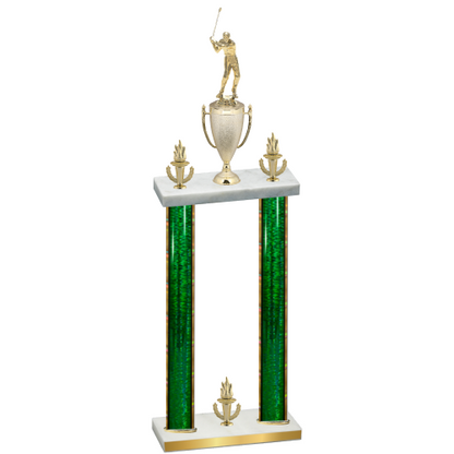 Double Green Glacier Victory Golf Trophy