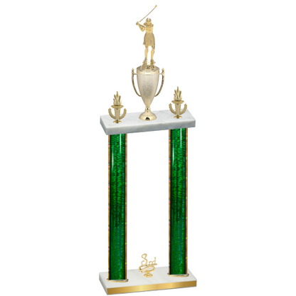 Double Green Glacier Third Place Golf Trophy