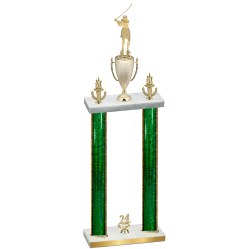 Double Green Glacier Year Golf Trophy