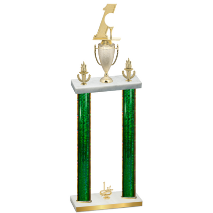Double Green Glacier First Place Golf Trophy