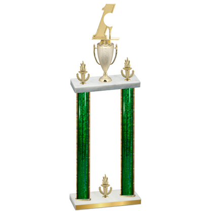 Double Green Glacier Victory Golf Trophy