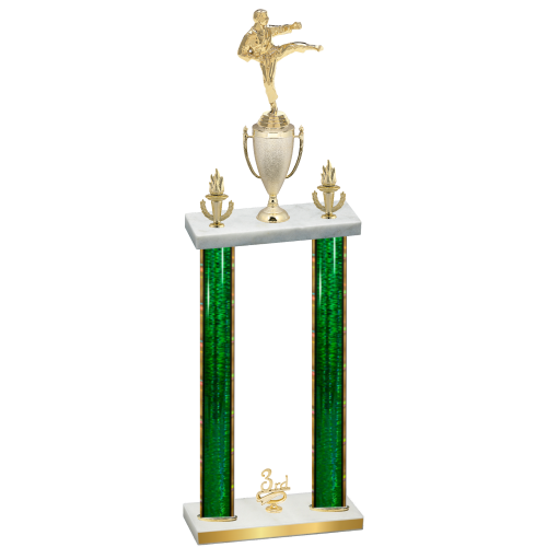 Double Green Glacier Third Place Karate Trophy