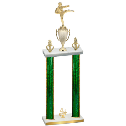 Double Green Glacier Fourth Place Karate Trophy