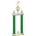Double Green Carbon Fiber Year Running Trophy