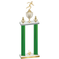 Double Green Carbon Fiber First Place Running Trophy