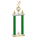 Double Green Carbon Fiber Year Running Trophy