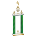 Double Green Carbon Fiber Victory Tennis Trophy