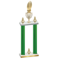 Double Green Carbon Fiber Victory Football Trophy