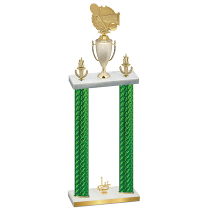 Double Green Carbon Fiber First Place Tennis Trophy