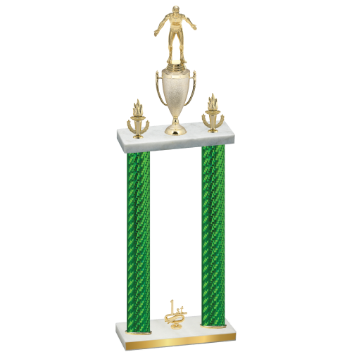 Double Green Carbon Fiber First Place Wrestling Trophy