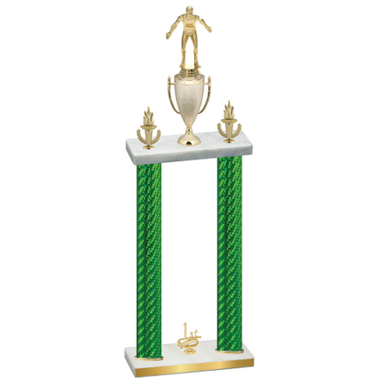 Double Green Carbon Fiber First Place Wrestling Trophy