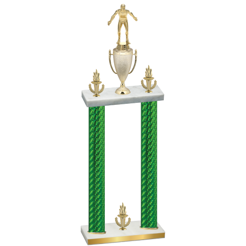 Double Green Carbon Fiber Victory Wrestling Trophy
