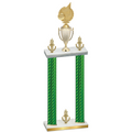Double Green Carbon Fiber Victory Volleyball Trophy
