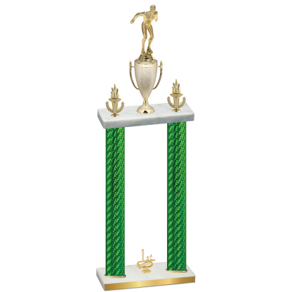 Double Green Carbon Fiber First Place Swimming Trophy