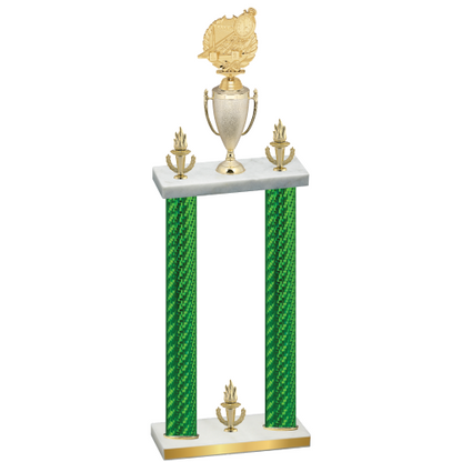 Double Green Carbon Fiber Victory Swimming Trophy