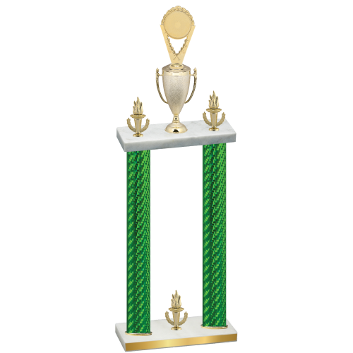 Double Green Carbon Fiber Victory Insert Trophy